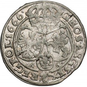 John II Casimir, 6 Groschen Bromberg 1666 AT