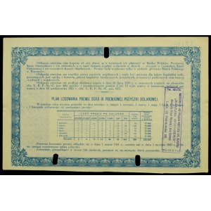 4% Premiowa Pożyczka Dolarowa 1931, seria III, obligacja $5