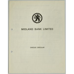 Wzornik z 2 czekami Midland Bank Limited, Marzec 1980 r
