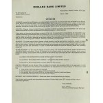 Wzornik z 2 czekami Midland Bank Limited, Marzec 1980 r