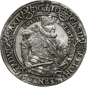 Germany, Duchy of Saxe-Coburg-Eisenach, Johann Casimir and Johann Ernst II, 1/2 Thaler Saalfeld 1627 WA