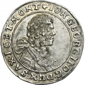 Germany, Electorate of Saxony, John Georg II, 1/6 Thaler Dresden 1668 CR