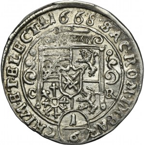 Germany, Electorate of Saxony, John Georg II, 1/6 Thaler Dresden 1668 CR