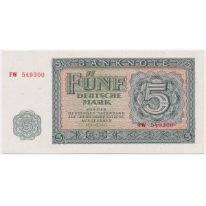 Nemecko, DDR, 5 mariek 1955