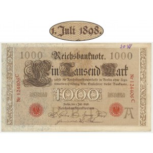 Germany, 1.000 Mark 1898 - RARE
