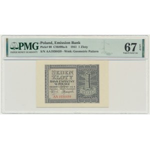 1 or 1941 - AA - PMG 67 EPQ - série recherchée