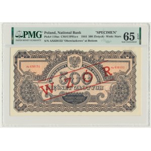 500 złotych 1944 ...owe - WZÓR - Ax - PMG 65 EPQ