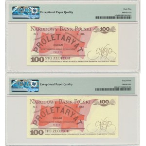 Ensemble, 100 or 1986-88 - TB - PMG 65 et PMG 67 EPQ (2 pièces).