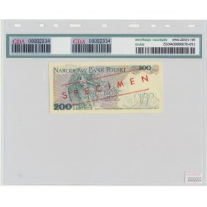 200 złotych 1976 - WZÓR - A 0000000 - No.1772 - GDA 68 EPQ