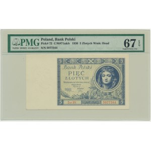 5 or 1930 - Ser.BV. - PMG 67 EPQ