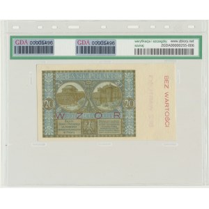 20 złotych 1926 - WZÓR - Ser. I - GDA 58 EPQ