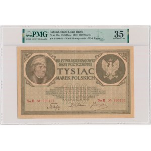 1.000 marek 1919 - 2x Ser.B - PMG 35