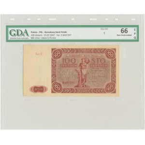 100 złotych 1947 - E - GDA 66 EPQ