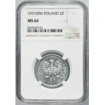 2 złote 1971 Jagody - NGC MS64