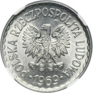 1 złoty 1969 - NGC MS64