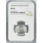 1 złoty 1969 - NGC MS64