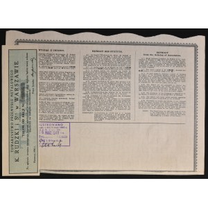 Towarzystwo Przemysłu Metalowego K. Rudzki i S-ka S.A., 50 zł 1926