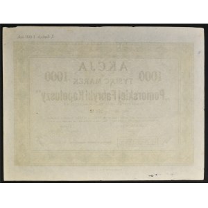Pomorska Fabryka Kapeluszy, 1.000 mkp, Emisja I