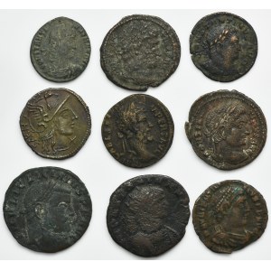 Lot, Roman Imperial and Republic, Denarius, Follis and Antoninianus (9 pcs.)