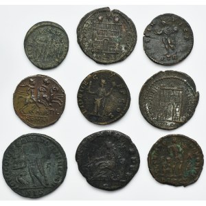 Lot, Roman Imperial and Republic, Denarius, Follis and Antoninianus (9 pcs.)