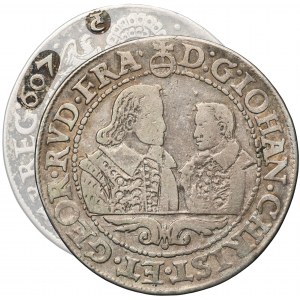 Silesia, Duchy of Liegnitz-Brieg-Wohlau, Johann Christian and Georg Rudolph, Thaler Reichenstein 1607 - RARE