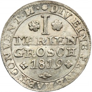 Allemagne, Duché de Brunswick-Wolfenbüttel, Charles, 1 Mariengroschen Brunswick 1819 FR