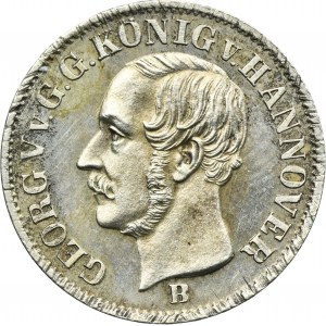 Germany, Principality of Braunschweig-Calenberg-Hannover, Georg V, 1/12 Thaler Hannover 1853 B