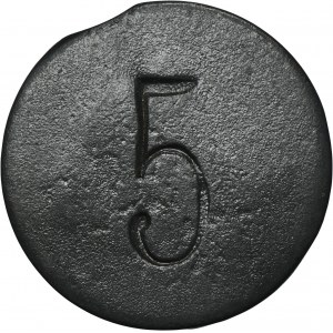 Ruda in Oberschlesien, Morgenroth, Paulusgrube, 5 Pfennig