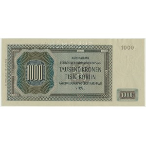 Czechy i Morawy, 1.000 Kronen 1942 - II issue - SPECIMEN