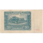 50 zloty 1941 - B - senza sottostampa con numerazione a macchina più tardiva