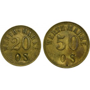 Súprava, Zabrze, Borzyków, 20 Fenig a 50 Fenig (2 kusy).