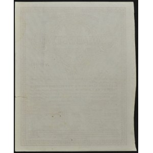 5% Krátkodobá štátna pôžička, predbežné potvrdenie 1920, hodnota zapísaná ručne