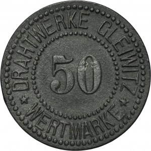 Gleiwitz, Drahtwerke, 50 Pfennig