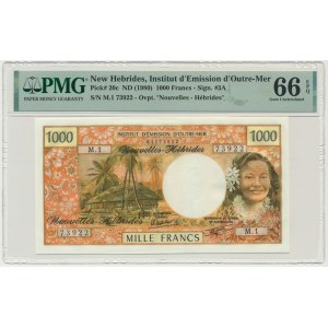 New Hebriedes, 1.000 Francs (1980) - PMG 66 EPQ