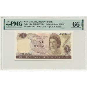 New Zealand, 1 Dollar (1977-81) - PMG 66 EPQ