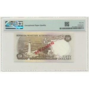 Bermuda, 50 Dollars (1985) - SPECIMEN - PMG 66 EPQ