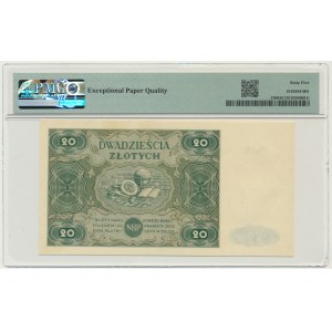 20 złotych 1947 - B - PMG 65 EPQ