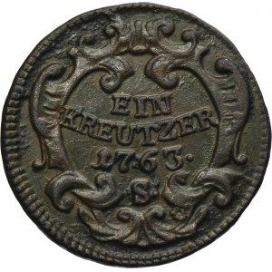 Austria, Maria Theresa, 1 Kreuzer Schmöllnitz 1763 S