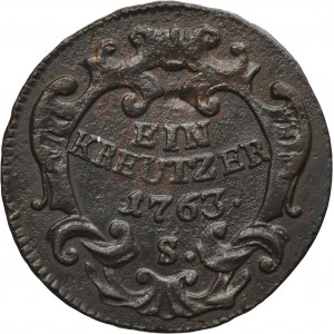 Austria, Maria Theresa, 1 Kreuzer Schmöllnitz 1763 S