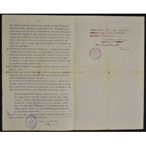 Skrypt dłużny, Wadowice 1929 r., pożyczka 500 dolarów