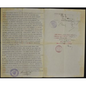 Skrypt dłużny, Wadowice 1929 r., pożyczka 1.500 dolarów