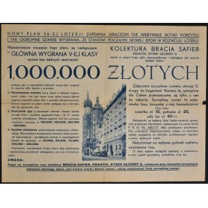 Kraków, Kolektura Bracia Safier, reklama loterii