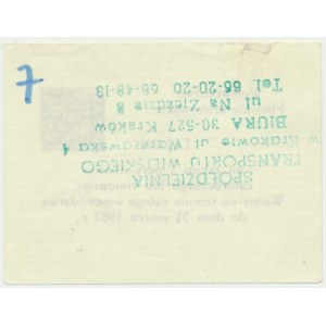 Krakovské vojvodství, poukázka na nákup 1 páru bot, 1983