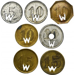 Set, Zabrze, Borzyków, 5 Fenig, 10 Fenig a 15 Fenig (7 jednotiek).