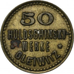 Gleiwitz, Huldschinsky Werke, 50 Pfennig