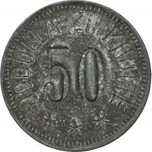 Ruda in Oberschlesien, Godulla, Zinkhütte, 50 Pfennig