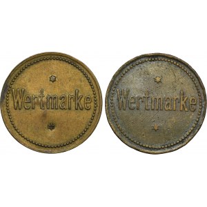Set, Ruda in Oberschlesien, Godulla, Zinkhütte, Wertmark without denomination (2 pcs.)