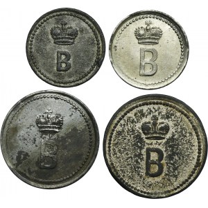 Set, Schwientochlowitz, Falvahütte, 5 Pfennig, 10 Pfennig and 20 Pfennig (4 pcs.)
