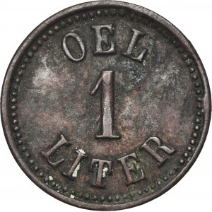 Ruda in Oberschlesien, Ruda, Gräflich von Ballenstrem'sche Werke, Token for 1 Liter of Oil