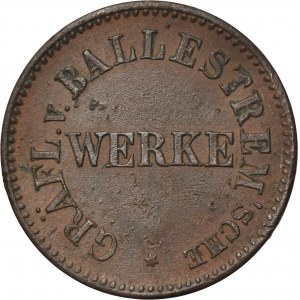 Ruda in Oberschlesien, Ruda, Gräflich von Ballenstrem'sche Werke, Token for 1 Liter of Oil